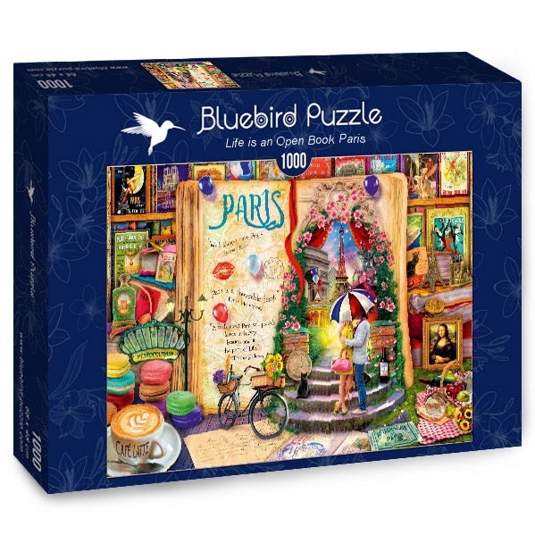 Bluebird Puzzle Life is an Open Book Paris Puzzel (1000 stukjes)