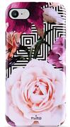 Puro Cover Glam Geo Flowers iPhone 8 / 7 / 6s / 6 Roze