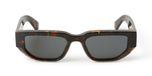 Off-white Oeri115greeley Lunettes de soleil unisexe Havane Géométrique Gris 54mm