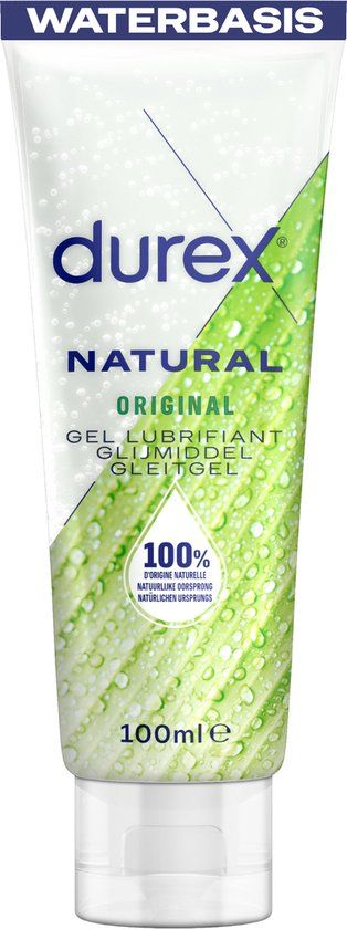Durex Glijmiddel Naturel - 100 ml - Waterbasis - Transparant