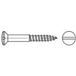 TOOLCRAFT TO-5446254 Vis à bois à tête fraisée 4.5 mm 25 mm Fente DIN 95 Laiton 200 pièce(s)