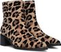Stefano Lauran Pe2023 Enkellaarsjes - Enkelboots met rits - Dames - Beige - Maat 40