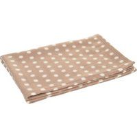 FIT+FUN fleezedeken Classic bruin/wit