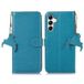 Samsung Étui Portefeuille Galaxy S24+ en Cuir avec RFID - Bleu