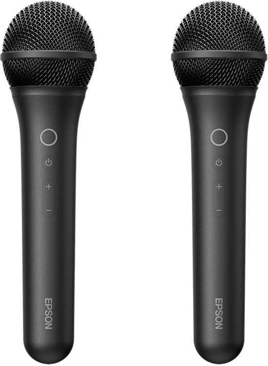 Epson ELPKM01 Wireless Karaoke Microphone Pair Zwart Karaokemicrofoon