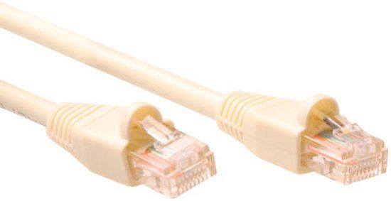 ACT Ivoor 1 meter U/UTP CAT5E patchkabel snagless met RJ45 connectoren IB6501