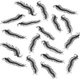 Chaks Nep duizendpoten 14 cm - zwart - 32 stuks