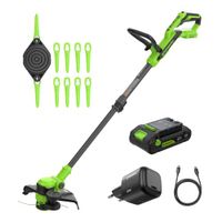 Greenworks 24V Borstelloze Grastrimmer Gen2 2-in-1 met Accu ST3002