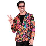 Widmann Neon Peace Hippie Colbert Man L Multicolor
