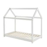 BAÏTA Kinderbed, hut, Tiny Pine, wit, 70 x 140 cm, lattenbodem inbegrepen