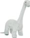 Atmosphera Knuffeldier Dinosaurus Brontosaurus - zachte pluche stof - extra groot formaat - grijs - 90 cm