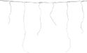 Merkloos Lichtgordijn IJspegel 300 cm - Warm Wit - LED Kerstverlichting - Timer - Afstandsbediening