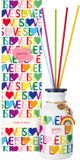 Ipuro geurstokjes love is love rainbow 240 ml - vanille - aardbei - bloemen rouge