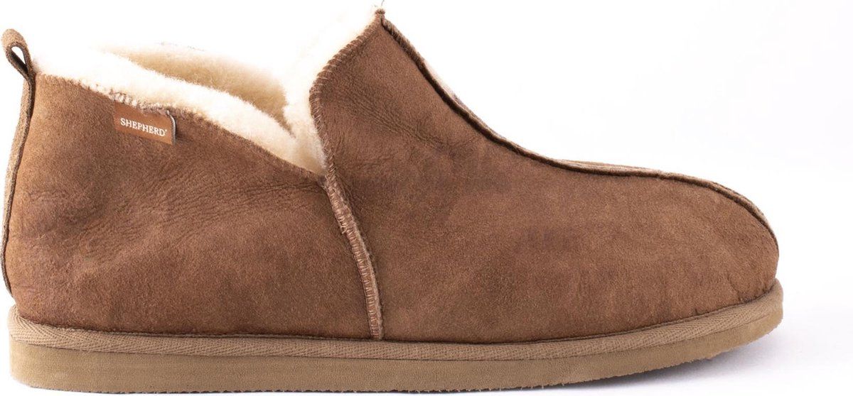 Shepherd Anton Heren Pantoffels - Antique cognac - Maat 44 - EAN: 7392468043136