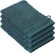 De Witte Lietaer Gant de toilette Stephanie 21 cm Vert foncé 4 pièces