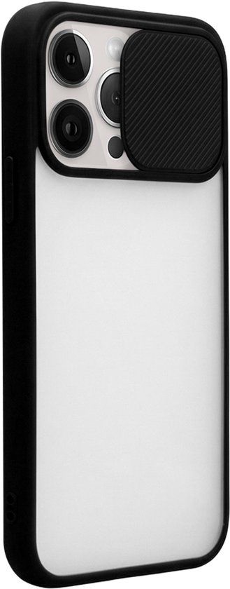 Bigben Connected Hoesje geschikt voor iPhone 13 Pro - Transparant zwart