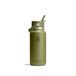 Hydro Flask Wide Flex Straw Cap 946 ml (32 oz) Bottle | Roestvrij staal, lekvrij rietje, vaatwasserbestendig – 24 uur koud – Wide Mouth, ijsblokjesvriendelijk – Palmer Green