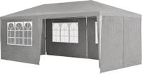 Juskys Partytent met zijwanden - 3x6M - Donkergrijs