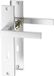 ERGO line Jeu de ferrure porte intérieure - Cube - Acier inoxydable RVS - avec serrure SL56