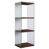 WELL HOME MOBILIARIO & DECORACIÓN Boekenkast, 100% grenenhout, walnoot