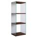 WELL HOME MOBILIARIO & DECORACIÓN Boekenkast, 100% grenenhout, walnoot