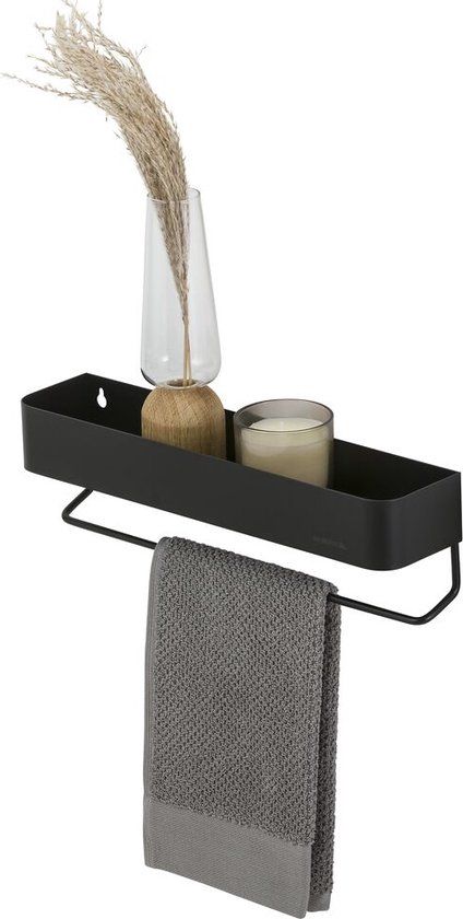 Sealskin Brix Wandrek met handdoekrek - 35 cm - Zwart