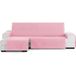 ECOMMERC3 Elastische bankhoes voor chaise longue, extra links, roze