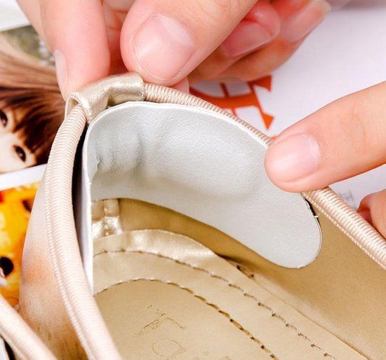 KELERINO. Hielbeschermers - Voorkom blaren - 1 paar Naturel - Hielspoorzolen