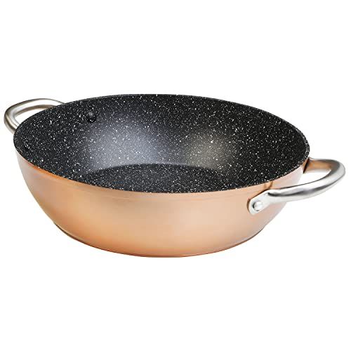 WECOOK 10832 Koekenpan - 32 cm - Zwart/Koper
