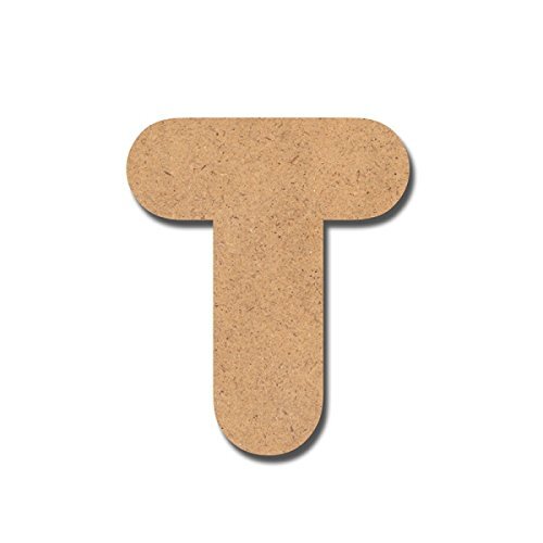 Detalles Infantiles - Letter gemaakt van hout, knutselen, 7 cm T