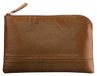 RHODIA 116519C - Etui met Ritssluiting in Imitatieleer - Brons - Maat S (11 x 17 cm)