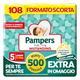 Pampers Baby Dry Junior broekje, maat 5 (12-18 kg), 108 luiers