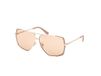 Guess GU00220 Vrouwen Zonnebril Rosékleurig Metaal Vierkant
