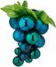 Krist+ Kerstornament druiventros - blauw - 28 cm - kunststof
