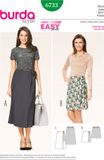Burda Naaipatroon 6733 - Rok in variaties