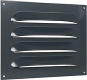 Nedco schoepenrooster aluminium antraciet grijs - 250x200mm