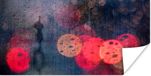 PosterMonkey Poster Abstract - Druppels - Kleuren - Regen - 120x60 cm
