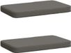 vidaXL - 2-delige - Coussin de banquette - VUGHT - 2 - st - 100% - Polyester - Gris