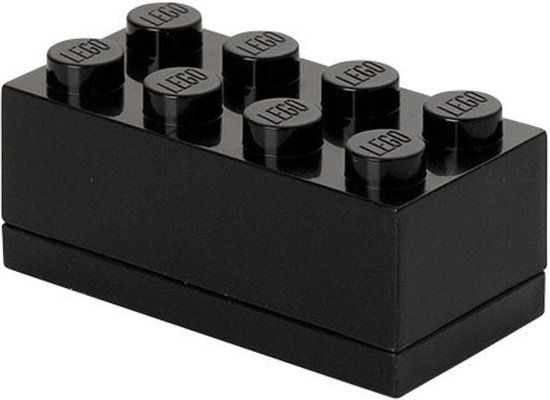 LEGO Opbergbox Mini Brick 8 - Zwart