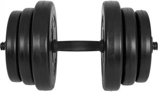 Gorilla Sports Dumbbell 20 kg 25 mm Black