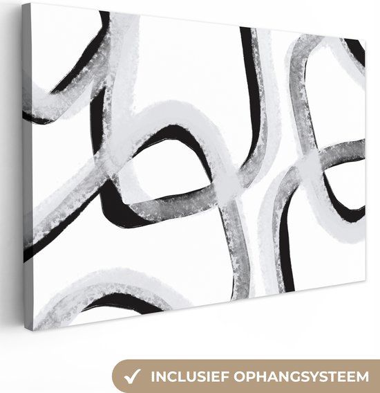 OneMillionCanvasses Canvas schilderij 150x100 cm - Multicolor - Rechthoek - Modern