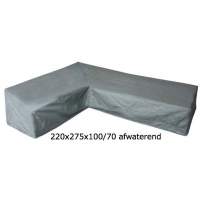 EuroTrail Hoes voor L-vormige loungeset SFS - 220*275*100/70cm - Rechts - Grijs