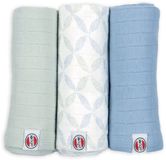 Lodger Swaddler Hydrofiele Doeken Crème 70x70cm 3 stuks Biologisch Katoen
