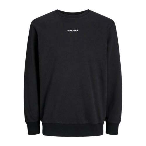 JACK & JONES JACK & JONES CORE sweater JCOEDITION met backprint zwart