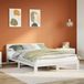 Maison Exclusive - Lit en bois massif sans matelas, blanc, 135x190 cm, en pin