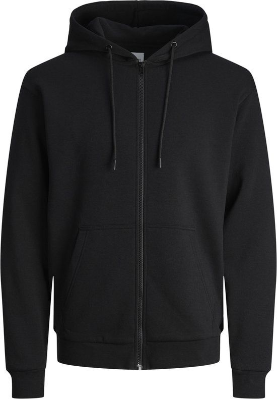 JACK & JONES JACK&JONES JJEBRADLEY SWEAT ZIP HOOD NOOS Men's Vest - Size XL - Black