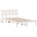 vidaXL Bedframe met hoofdeinde Wit 120 x 190 cm Massief grenenhout