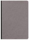 Clairefontaine 795435C Collectie Nomaddict (ex Age Bag) Genaaid Notitieboek met Linnen Rug Grijs - A5 14,8x21 cm - 192 Pagina's STIPPEN - Wit Papier 90 g - Omslag Glanskarton met Lederkorrel