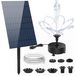 OEM Zonnepomp 10 Watt, met 21 spuitmonden, geschikt voor vijvers en vogelbadjes