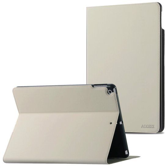 Accezz Tablet Hoes - Geschikt voor Apple iPad 9/8/7 10.2 inch (9e generatie 2021 / 8e generatie 2020 / 7e generatie 2019) - Classic Tablet Case - Grijs